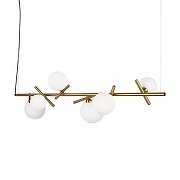 Подвесной светильник Freya Blossom FR5259PL-06BS цвет плафона/подвески Белый, цвет арматуры Латунь-4