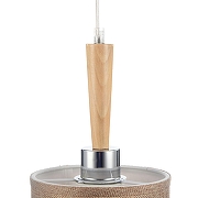 Подвесной светильник Freya Helen FR5329-PL-01-CH цвет плафона/подвески Бежевый, Коричневый, цвет арматуры Коричневый, Хром-4