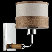 Бра Freya Helen FR5329-WL-01-CH цвет плафона/подвески Бежевый, Коричневый, цвет арматуры Коричневый, Хром-1