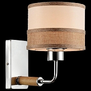 Бра Freya Helen FR5329-WL-01-CH цвет плафона/подвески Бежевый, Коричневый, цвет арматуры Коричневый, Хром-2