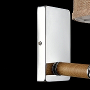 Бра Freya Helen FR5329-WL-01-CH цвет плафона/подвески Бежевый, Коричневый, цвет арматуры Коричневый, Хром-3