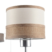 Бра Freya Helen FR5329-WL-01-CH цвет плафона/подвески Бежевый, Коричневый, цвет арматуры Коричневый, Хром-5