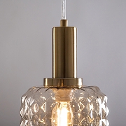 Подвесной светильник Freya Fero FR5366PL-01BS цвет плафона/подвески Оранжевый, цвет арматуры Латунь-4