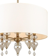 Светильник на штанге Freya Raise FR5369CL-05BS1 цвет плафона/подвески Белый, цвет арматуры Латунь, Оранжевый-2