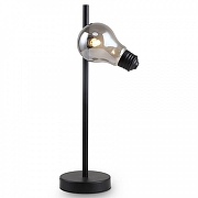 Настольная лампа Freya Evidence FR5372TL-01B цвет плафона/подвески Светло-серый, цвет арматуры Черный