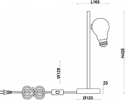 Настольная лампа Freya Evidence FR5372TL-01BS цвет плафона/подвески Белый, цвет арматуры Латунь-7