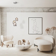 Подвесной светильник Freya Astery FR5375PL-01CH цвет плафона/подвески Белый, Прозрачный, цвет арматуры Хром-7