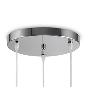 Подвесной светильник Freya Astery FR5375PL-03CH2 цвет плафона/подвески Светло-серый, цвет арматуры Хром-6