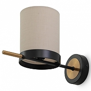 Бра Freya Bogy FR5377WL-01B цвет плафона/подвески Бежевый, цвет арматуры Черный