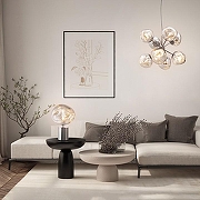 Подвесной светильник Freya Ejection FR5378PL-01SM цвет плафона/подвески Светло-серый, цвет арматуры Хром-5