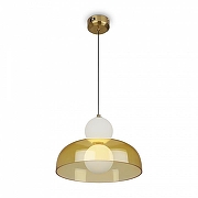 Подвесной светильник Freya Frisky FR5385PL-L17YW цвет плафона/подвески Белый, Оранжевый, цвет арматуры Латунь-2