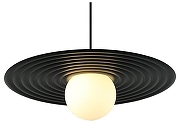 Подвесной светильник Freya Jovian FR5390PL-01B цвет плафона/подвески Белый, Черный, цвет арматуры Черный