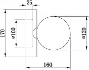 Бра Freya Sepia FR5391WL-01BS цвет плафона/подвески Белый, Латунь, цвет арматуры Латунь-1