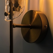 Бра Freya Baret FR5420WL-01BS цвет плафона/подвески Прозрачный, цвет арматуры Латунь-4