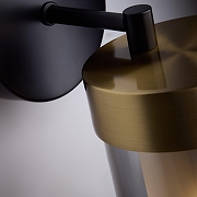 Бра Freya Lora FR5432WL-01BBS цвет плафона/подвески Серый, цвет арматуры Латунь, Черный-7