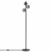 Торшер Freya Shimmer FR5435FL-03B цвет плафона/подвески Дымчатый, цвет арматуры Черный