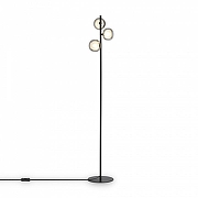 Торшер Freya Shimmer FR5435FL-03B цвет плафона/подвески Дымчатый, цвет арматуры Черный-2