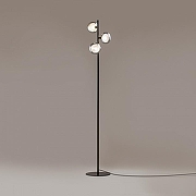 Торшер Freya Shimmer FR5435FL-03B цвет плафона/подвески Дымчатый, цвет арматуры Черный-3