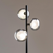 Торшер Freya Shimmer FR5435FL-03B цвет плафона/подвески Дымчатый, цвет арматуры Черный-7