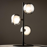 Настольная лампа Freya Shimmer FR5435TL-03B цвет плафона/подвески Светло-серый, цвет арматуры Черный-3