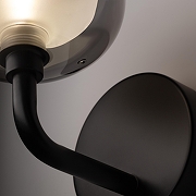 Бра Freya Shimmer FR5435WL-01B цвет плафона/подвески Светло-серый, цвет арматуры Черный-5