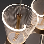 Подвесной светильник Freya Dress FR5438PL-L37G цвет плафона/подвески Прозрачный, цвет арматуры Золото-2