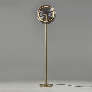 Торшер Freya Borbon FR5442FL-L13B цвет плафона/подвески Светло-серый, цвет арматуры Латунь-3