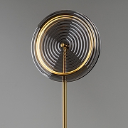 Торшер Freya Borbon FR5442FL-L13B цвет плафона/подвески Светло-серый, цвет арматуры Латунь-5