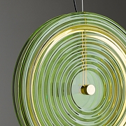 Подвесной светильник Freya Borbon FR5442PL-L11GN цвет плафона/подвески Зеленый, цвет арматуры Латунь-6