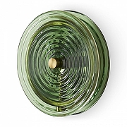 Накладной светильник Freya Borbon FR5442WL-L7GN цвет плафона/подвески Зеленый, цвет арматуры Латунь-1