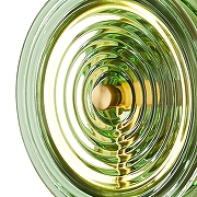 Накладной светильник Freya Borbon FR5442WL-L7GN цвет плафона/подвески Зеленый, цвет арматуры Латунь-5