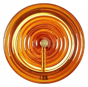 Накладной светильник Freya Borbon FR5442WL-L7YW цвет плафона/подвески Оранжевый, цвет арматуры Латунь