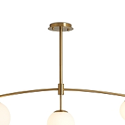 Светильник на штанге Freya Hanger FR5443CL-04BS цвет плафона/подвески Белый, цвет арматуры Латунь-2