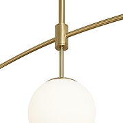 Светильник на штанге Freya Hanger FR5443CL-04BS цвет плафона/подвески Белый, цвет арматуры Латунь-3