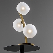 Настольная лампа Freya Donuts FR5444TL-03BS цвет плафона/подвески Белый, цвет арматуры Латунь-3