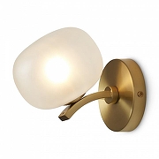 Бра Freya Donuts FR5444WL-01BS цвет плафона/подвески Белый, цвет арматуры Латунь-1