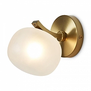 Бра Freya Donuts FR5444WL-01BS цвет плафона/подвески Белый, цвет арматуры Латунь-2