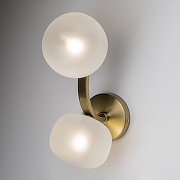 Бра Freya Donuts FR5444WL-02BS цвет плафона/подвески Белый, цвет арматуры Латунь-4