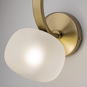 Бра Freya Donuts FR5444WL-02BS цвет плафона/подвески Белый, цвет арматуры Латунь-7