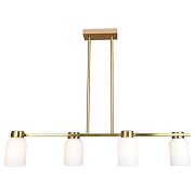 Светильник на штанге Freya Kamelia FR5446PL-04BS цвет плафона/подвески Белый, цвет арматуры Латунь