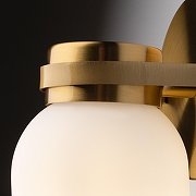 Бра Freya Kamelia FR5446WL-01BS цвет плафона/подвески Белый, цвет арматуры Латунь-3