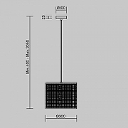 Подвесной светильник Freya Mixture FR5483PL-01B цвет плафона/подвески Бежевый, цвет арматуры Черный-6
