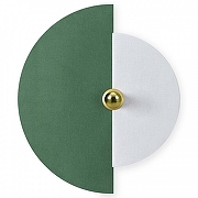 Накладной светильник Freya Carry FR5487WL-01G цвет плафона/подвески Белый, Зеленый, цвет арматуры Золото