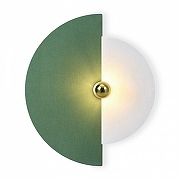 Накладной светильник Freya Carry FR5487WL-01G цвет плафона/подвески Белый, Зеленый, цвет арматуры Золото-2