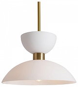 Светильник на штанге Freya Essence FR5490CL-01BS цвет плафона/подвески Белый, цвет арматуры Латунь-1