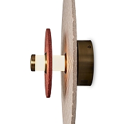 Накладной светильник Freya Acoustic FR5494WL-L4TR цвет плафона/подвески Бежевый, Красный, цвет арматуры Черный-4