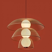 Подвесной светильник Freya Harper FR5545PL-L5BG цвет плафона/подвески Бежевый, цвет арматуры Черный-1