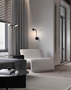 Торшер Freya Piece FR5549FL-L5B цвет плафона/подвески Черный, цвет арматуры Черный-7