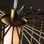 Подвесной светильник Freya Sabi FR6131PL-L13BS цвет плафона/подвески Белый, Золото, цвет арматуры Латунь-8