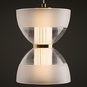 Подвесной светильник Freya Koil FR6136PL-L6BT цвет плафона/подвески Белый, Прозрачный, цвет арматуры Латунь-3